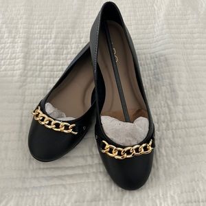 Aldo black flat shoes